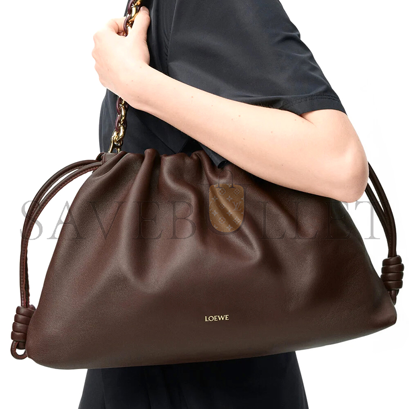 LOEWE LARGE FLAMENCO PURSE IN MELLOW NAPPA LAMBSKIN A411FPDX44 (41*26*9cm)